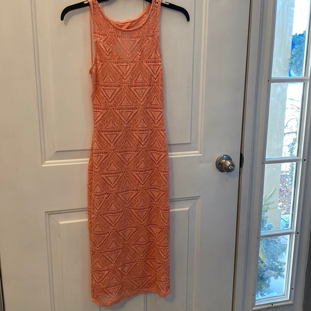 Peach Dress -  small